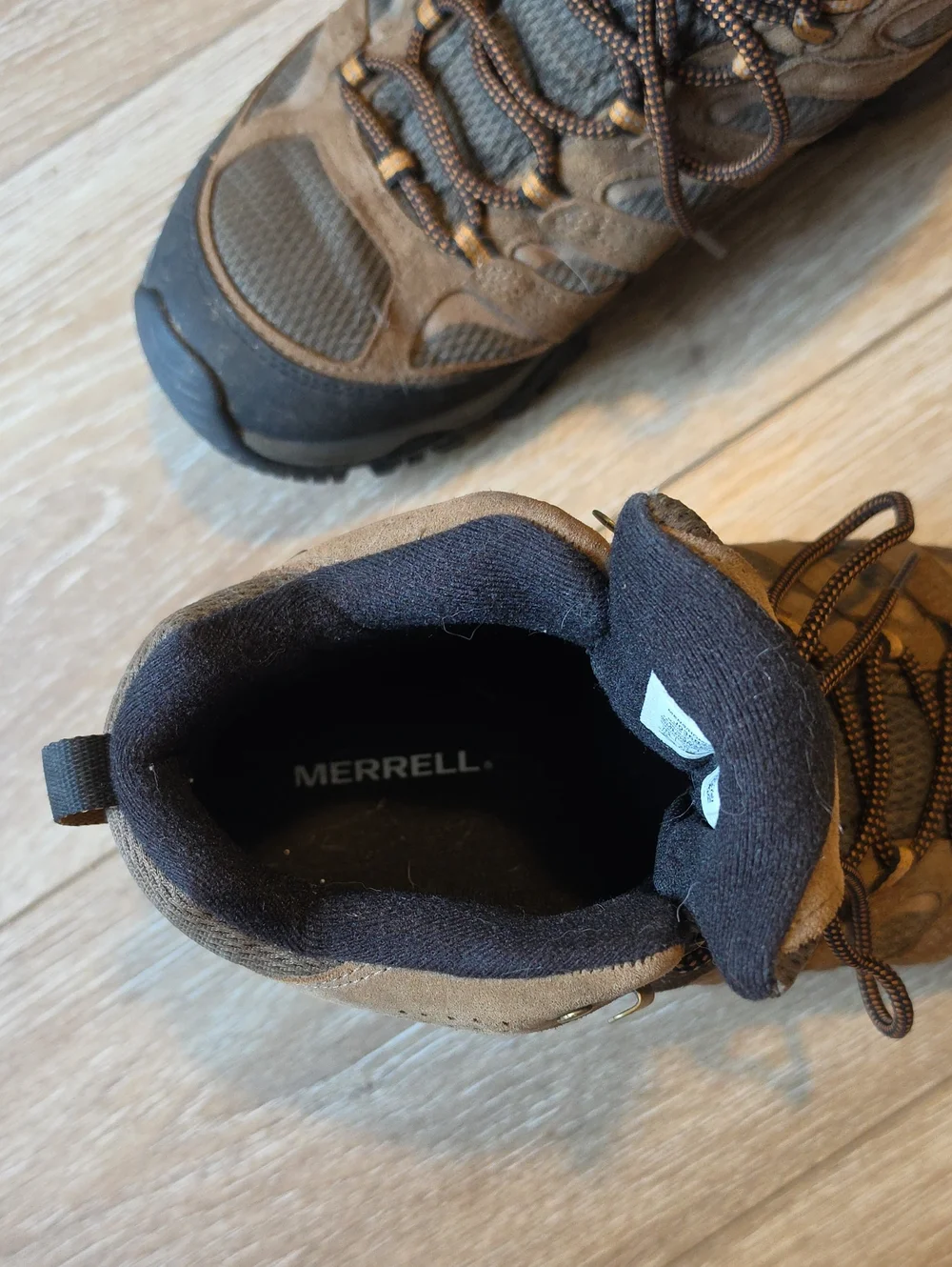 Merrell Brown and Black Hiking Boots